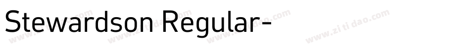 Stewardson Regular字体转换
